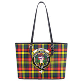 McIndoe Tartan Crest Leather Tote Bag